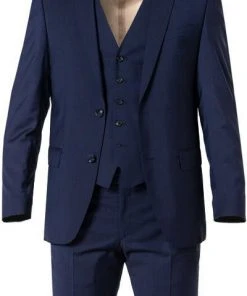 bugatti Anzug 99801/793000+788300+780200/380 Anzug mit Weste, Modern Fit, Merinowolle, Nachtblau -Anzüge & Westen Verkäufe 359307 norm2