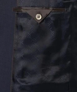 Carl Gross Anzug 00-071S0/147921+24/63 Modern Fit, Woll-Stretch, Dunkelblau meliert, Dunkelblau -Anzüge & Westen Verkäufe 359547 norm5