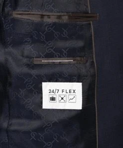 Carl Gross Anzug 00-071S0/147921+24/63 Modern Fit, Woll-Stretch, Dunkelblau meliert, Dunkelblau -Anzüge & Westen Verkäufe 359547 norm6