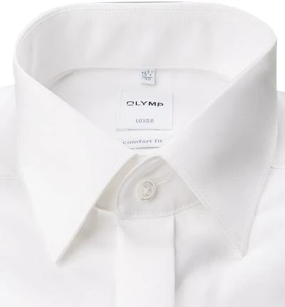 OLYMP Hemd Luxor Comfort Fit 0295/65/00 Popeline, Weiß 4 OLYMP Hemd Luxor Comfort Fit 0295/65/00 Popeline, Weiß – Bild 2