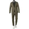 Strellson Anzug Adwyn/Till 30025771+69/310 Slim Fit, Baumwolle halbgefüttert, Olivgrün