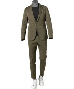 Strellson Anzug Adwyn/Till 30025771+69/310 Slim Fit, Baumwolle halbgefüttert, Olivgrün