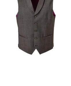 CG Anzug 90-146N0/424002+430013+441043/72 Anzug mit Weste, Schurwolle, Braun -Anzüge & Westen Verkäufe 360558 norm4