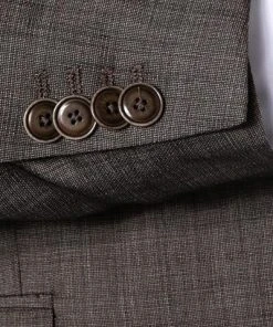 CG Anzug 90-146N0/424002+430013/72 Slim Fit, Schurwolle, Braun meliert , Braun -Anzüge & Westen Verkäufe 360559 norm4