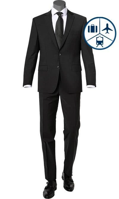 Carl Gross Anzug 30-031S0/325031+338343/83 Reise-Anzug, Regular Fit, Schurwoll-Stretch, Graphit 4 Carl Gross Anzug 30-031S0/325031+338343/83 Reise-Anzug, Regular Fit, Schurwoll-Stretch, Graphit – Bild 2