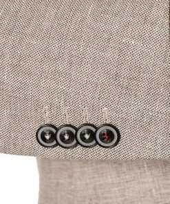 ROY ROBSON 000041091057400+001041091056500/A250 Anzug, Slim Fit, Leinen, Beige meliert, Beige -Anzüge & Westen Verkäufe 362237 norm4