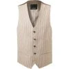 ROY ROBSON Weste 005041101057500/M250 Leinen-Baumwolle, Beige gemustert, Beige
