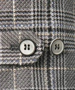 ROY ROBSON Weste 005045021708300/H050 Baumwolle-Leinen, Hellgrau kariert, Hellgrau -Anzüge & Westen Verkäufe 362289 norm3