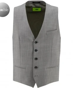 CINQUE Weste Cimonopoli 2639-1543/93 Schurwoll-Stretch, Grau meliert, Grau