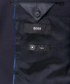 BOSS Anzug Herrel-Grace 50450514/402 Reise-Anzug Herrel-Grace, Slim Fit, Schurwoll-Stretch, Dunkelblau -Anzüge & Westen Verkäufe 363120 norm5
