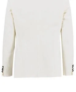 Strellson Anzug Askan-Luv 30027220+221/103 Smoking Askan-Luv, Slim Fit, Baumwoll-Leinen, Ecru, Wollweiß -Anzüge & Westen Verkäufe 364085 norm3