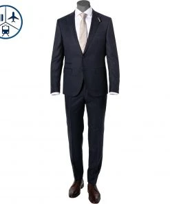 BALDESSARINI Anzug B0 14061+17050.8824/6300 Reise-Anzug, Modern Fit, Schurwolle Super120 GUABELLO, Dunkelblau , Dunkelblau