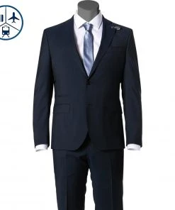 BALDESSARINI Sakko B0 14061.8828/6000 Reise-Sakko, Modern Fit, Schurwolle, Marine