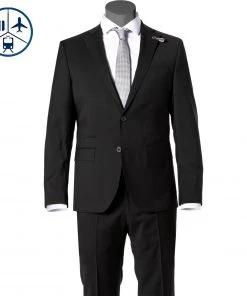 BALDESSARINI Sakko B0 14061.8828/9000 Reise-Sakko, Modern Fit, Schurwolle, Schwarz