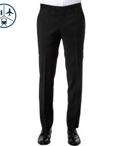 BALDESSARINI Hose B0 17050.8828/9000 Reise-Hose, Schurwolle, Schwarz