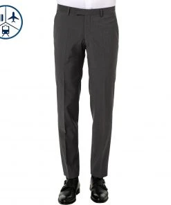 BALDESSARINI Hose B0 17050.8828/9209 Reise-Hose, Schurwolle, Grau meliert, Grau