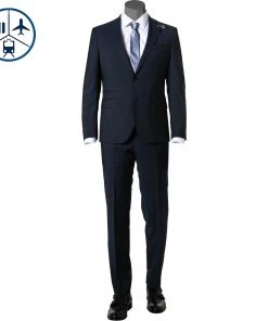 BALDESSARINI Anzug B0 14061+17050.8828/6000 Reise-Anzug, Modern Fit, Schurwolle, Marine