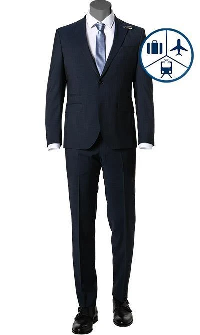 BALDESSARINI Anzug B0 14061+17050.8828/6000 Reise-Anzug, Modern Fit, Schurwolle, Marine 4 BALDESSARINI Anzug B0 14061+17050.8828/6000 Reise-Anzug, Modern Fit, Schurwolle, Marine – Bild 2