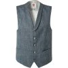CG Weste Paddy 11-070N1/242340/63 Slim Fit, Baumwolle, Blau meliert, Dunkelblau