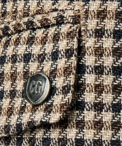 CG Weste Mortimer 11-213S6/242850/62 Baumwolle-Leinen, Braun kariert, Braun-blau -Anzüge & Westen Verkäufe 364522 norm2