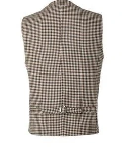 CG Weste Mortimer 11-213S6/242850/62 Baumwolle-Leinen, Braun kariert, Braun-blau -Anzüge & Westen Verkäufe 364522 norm4