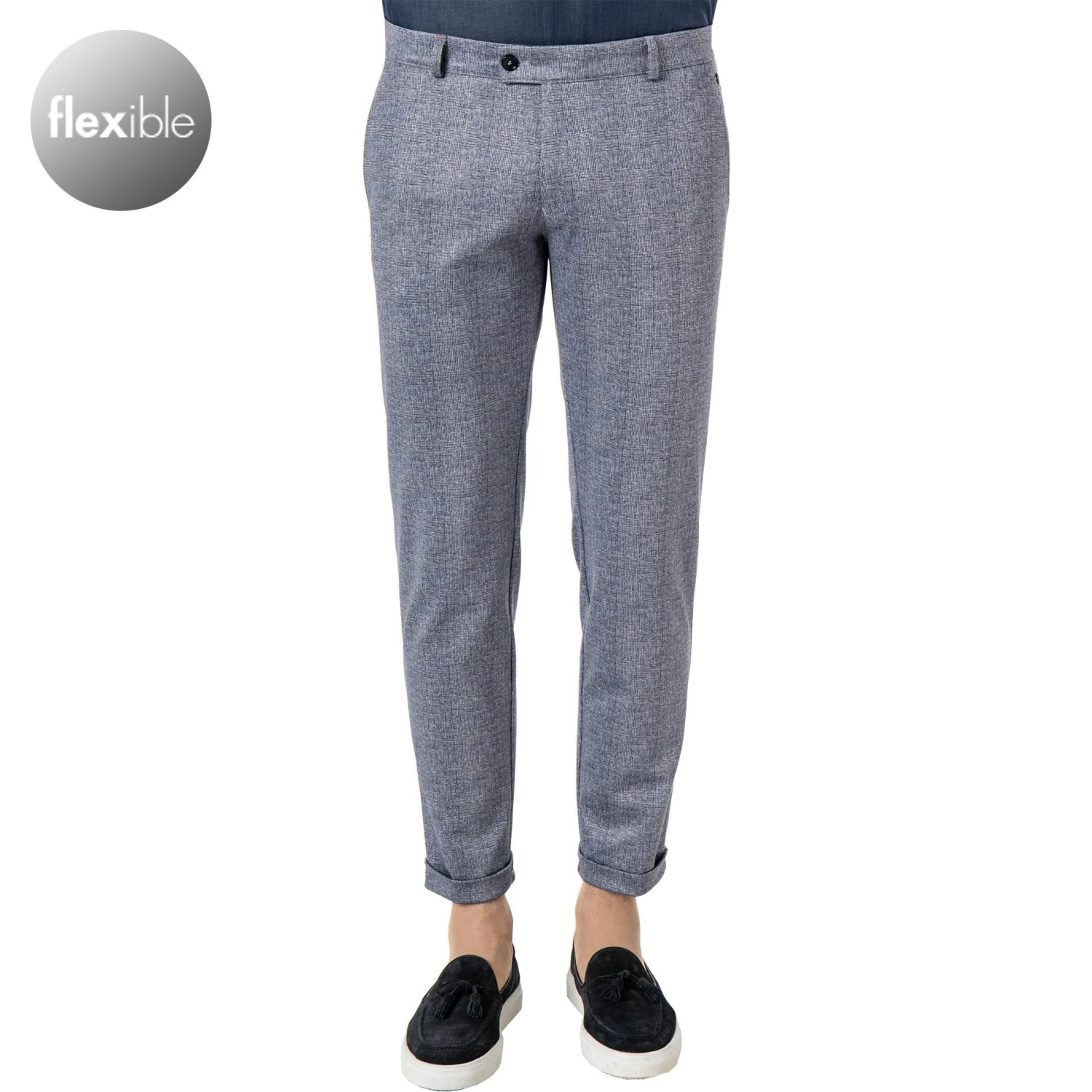 CG Hose Clow 11-234J3/239333/62 Slim Fit, Mikrofaser, Blau kariert, Blau 3 CG Hose Clow 11-234J3/239333/62 Slim Fit, Mikrofaser, Blau kariert, Blau