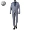 CG Anzug Cirk SV-Clow 11-234J3/225352+239333/62 Slim Fit, Stretch-Mikrofaser, Blau kariert, Blau -Anzüge & Westen Verkäufe 364536 master