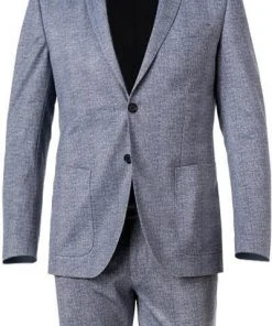 CG Anzug Cirk SV-Clow 11-234J3/225352+239333/62 Slim Fit, Stretch-Mikrofaser, Blau kariert, Blau -Anzüge & Westen Verkäufe 364536 norm2