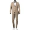 BOSS Anzug Hanry-Stanino 50450313/268 Slim Fit, Baumwolle, Beige