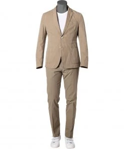 BOSS Anzug Hanry-Stanino 50450313/268 Slim Fit, Baumwolle, Beige