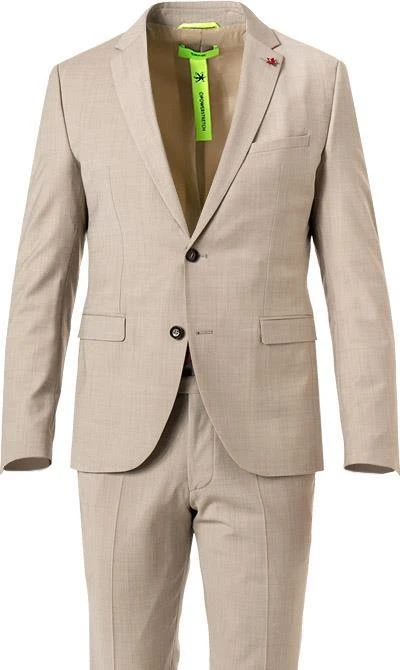 CINQUE Anzug Cimonopoli 2239+2139-1543/25 Super Slim, Schurwoll-Stretch, Beige meliert, Beige 5 CINQUE Anzug Cimonopoli 2239+2139-1543/25 Super Slim, Schurwoll-Stretch, Beige meliert, Beige – Bild 3