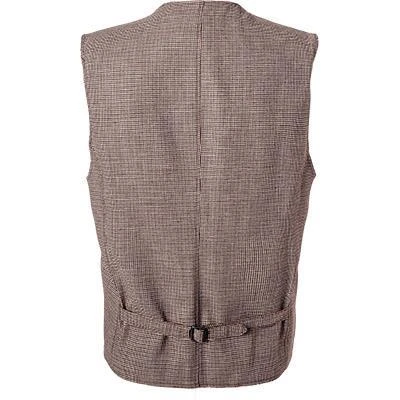 Carl Gross Weste Wilson-G 11-195S6/145180/72 Wolle-Leinen, Braun gemustert, Braun 5 Carl Gross Weste Wilson-G 11-195S6/145180/72 Wolle-Leinen, Braun gemustert, Braun – Bild 3