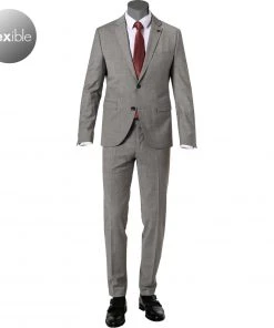 CINQUE Anzug Cimonopoli 2239+2139-1543/93 Super Slim, Schurwoll-Stretch, Grau meliert, Grau