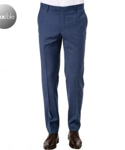 Pierre Cardin Hose Dupont 72240/810/88391/3250 Schurwoll-Stretch, Blau