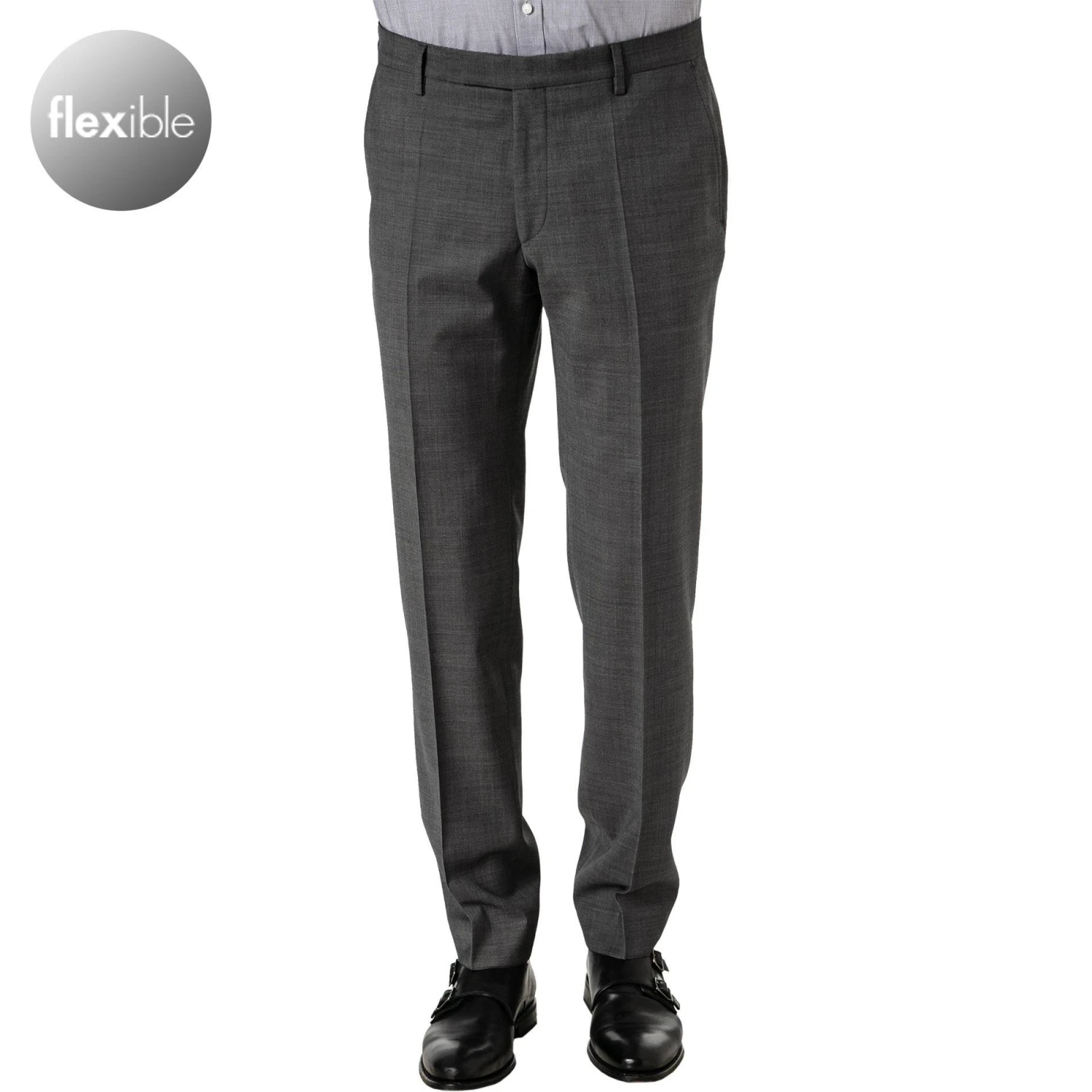 Pierre Cardin Hose Dupont 72240/810/88391/2400 Schurwoll-Stretch, Dunkelgrau 3 Pierre Cardin Hose Dupont 72240/810/88391/2400 Schurwoll-Stretch, Dunkelgrau