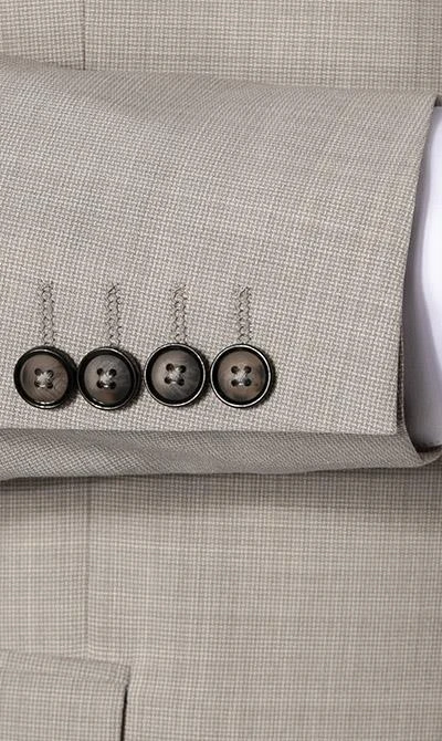 Pierre Cardin Anzug 52261+72240/850/55821/7830 Regular Fit, Schurwoll-Stretch Futureflex, Beige meliert, Beige 7 Pierre Cardin Anzug 52261+72240/850/55821/7830 Regular Fit, Schurwoll-Stretch Futureflex, Beige meliert, Beige – Bild 5