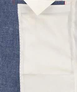 CG Anzug Paul SV/Paco 11-071N0/225222+230053/62 Slim Fit, Leinen, Jeansblau meliert, Blau -Anzüge & Westen Verkäufe 366485 norm5