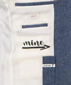 CG Anzug Paul SV/Paco 11-071N0/225222+230053/62 Slim Fit, Leinen, Jeansblau meliert, Blau -Anzüge & Westen Verkäufe 366485 norm6