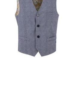 CG Anzug 11-234J3/225352+239333+242890/62 Anzug mit Weste, Slim Fit, Stretch-Mikrofaser, Blau kariert, Blau -Anzüge & Westen Verkäufe 366487 norm4