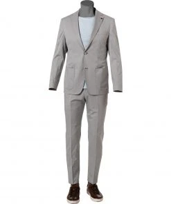 ROY ROBSON 000041391057300+001041391232500/A050 Anzug, Slim Fit, Baumwoll-Stretch, Hellgrau