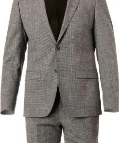 ROY ROBSON 000041471021700+001041471232500/A250 Anzug, Slim Fit, Schurwolle-Leinen, Braun kariert, Beige-khaki -Anzüge & Westen Verkäufe 367342 norm2