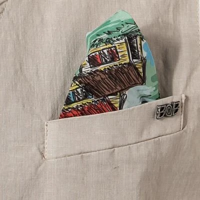 BOB Weste SHOP403 T403/sabbia Baumwolle-Leinen, Beige 7 BOB Weste SHOP403 T403/sabbia Baumwolle-Leinen, Beige – Bild 5