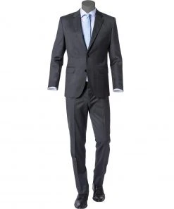 BOSS Anzug Johnstons/Lenon 50318521+50318825/021 Anzug Johnstons-Lenon, Regular Fit, Schurwolle Super120 GUABELLO, Anthrazit, Dark grey