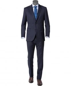 BOSS Anzug Johnstons/Lenon 50318521+50318825/401 Anzug Johnstons-Lenon, Regular Fit, Schurwolle Super120 GUABELLO, Dunkelblau, Dark blue