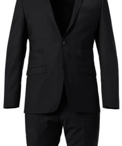 ROY ROBSON Anzug S00050461080900+1083200/A001 Extra Slim Fit, Schurwoll-Stretch, Schwarz -Anzüge & Westen Verkäufe 370985 norm2