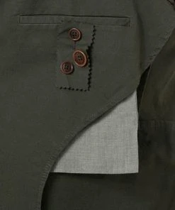 Windsor Anzug Solaro-Sino 30020762/302 Shaped Fit, Baumwollle-Leinen, Dunkelgrün -Anzüge & Westen Verkäufe 371771 norm5