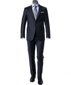 DIGEL Anzug 1009342/120210+114001/20 Modern Fit, Schurwolle, Nachtblau