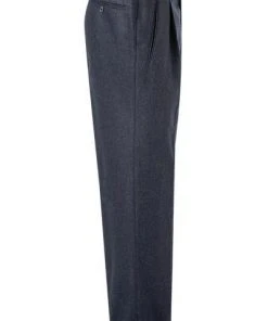 HILTL Hose Milano-U 42053/33802/42 Hose Milano U, Classic Fit, Flanell, Nachtblau meliert, Nachtblau -Anzüge & Westen Verkäufe 372235 norm3