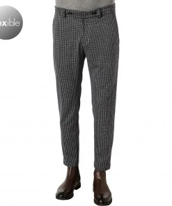 CINQUE Hose Cijuno 2186-7197/68 Jersey, Grau-schwarz kariert, Grau-schwarz