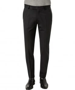 KARL LAGERFELD Hose 255052/10/512083/990 Schurwolle, Schwarz